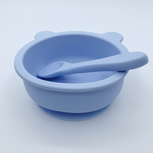 Bol et Cuillère Bébé en Silicone – Personnalisation Gratuite avec Prénom